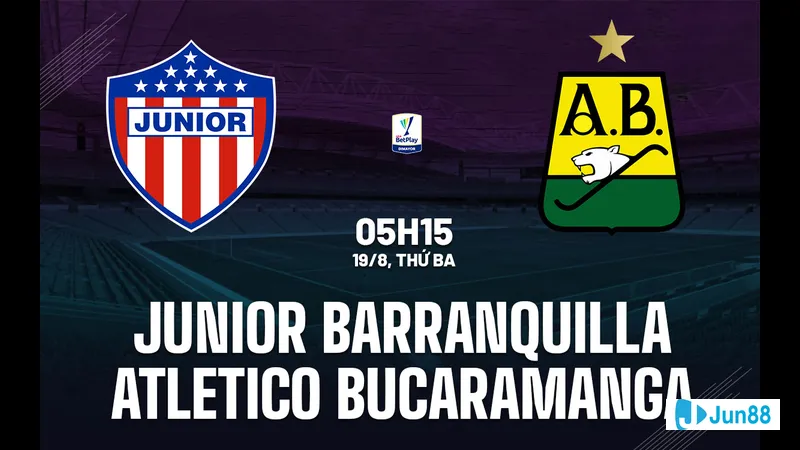 Các cầu thủ chủ chốt trong trận đấu giữa Junior Barranquilla và